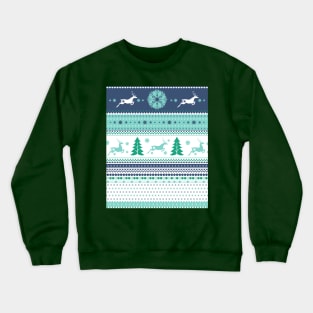 vintage festive reindeer Crewneck Sweatshirt